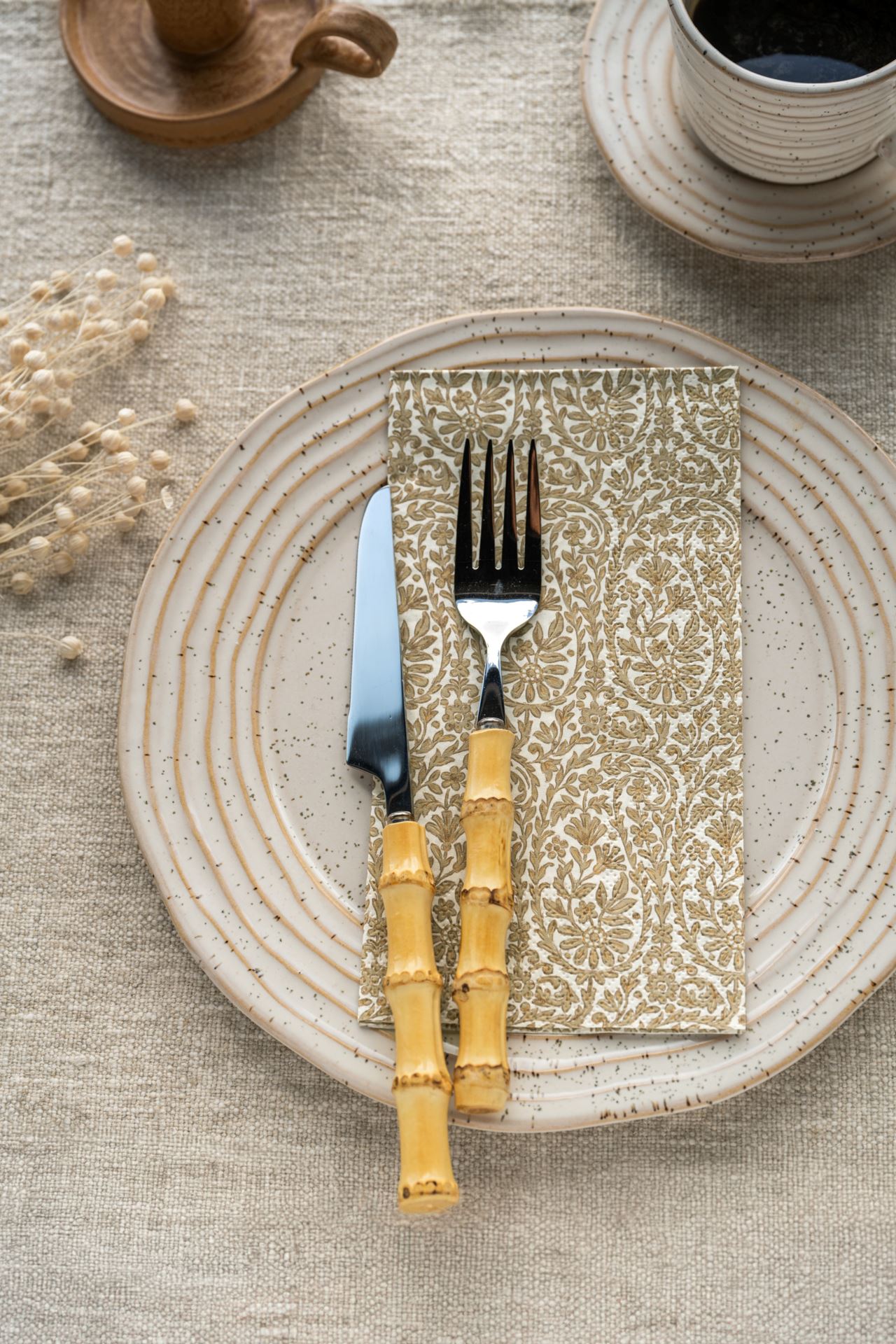 Aterinsetti 3 osaa luonnonväri - 3