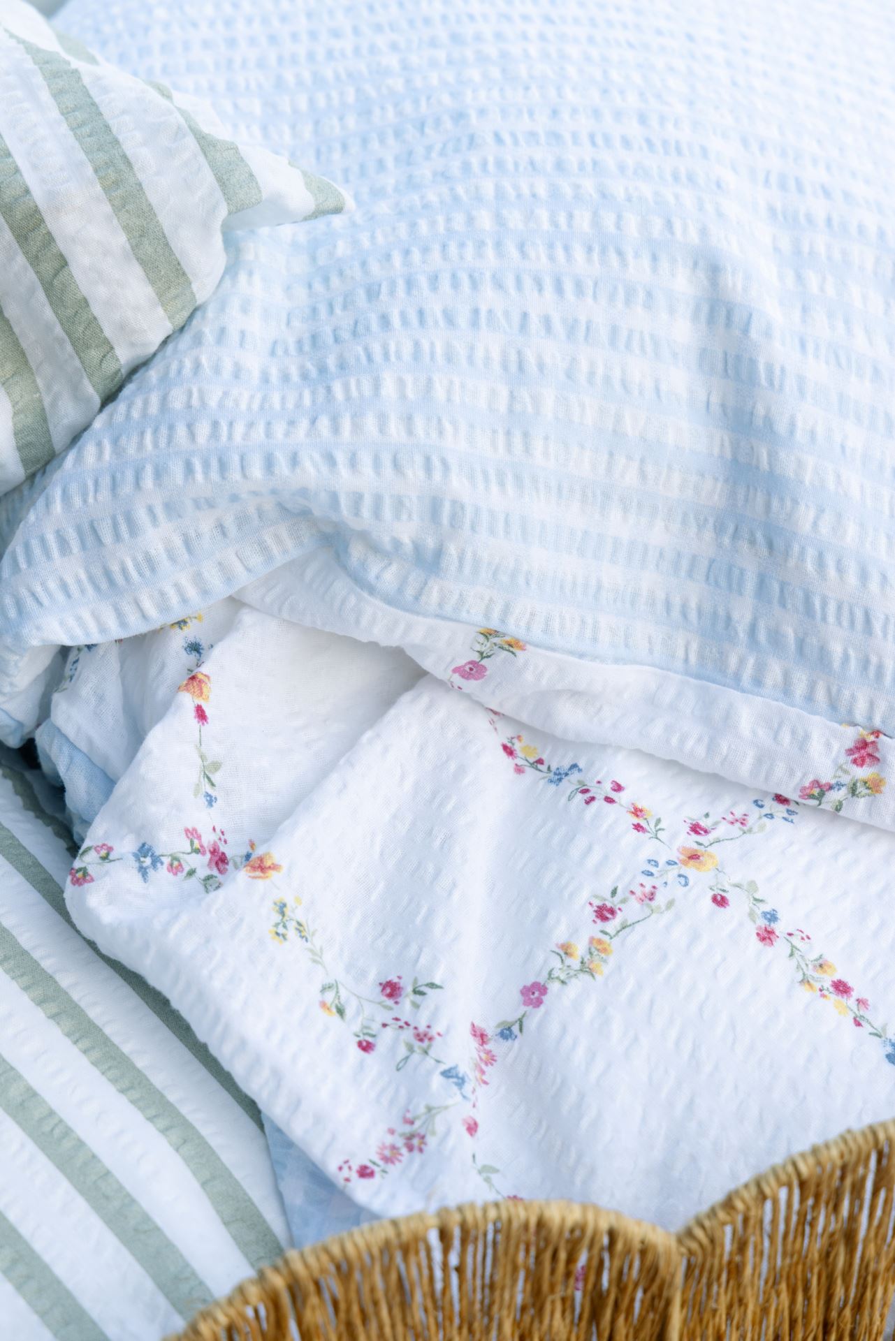 Pussilakanasetti kreppipuuvillaa moniväri - 5