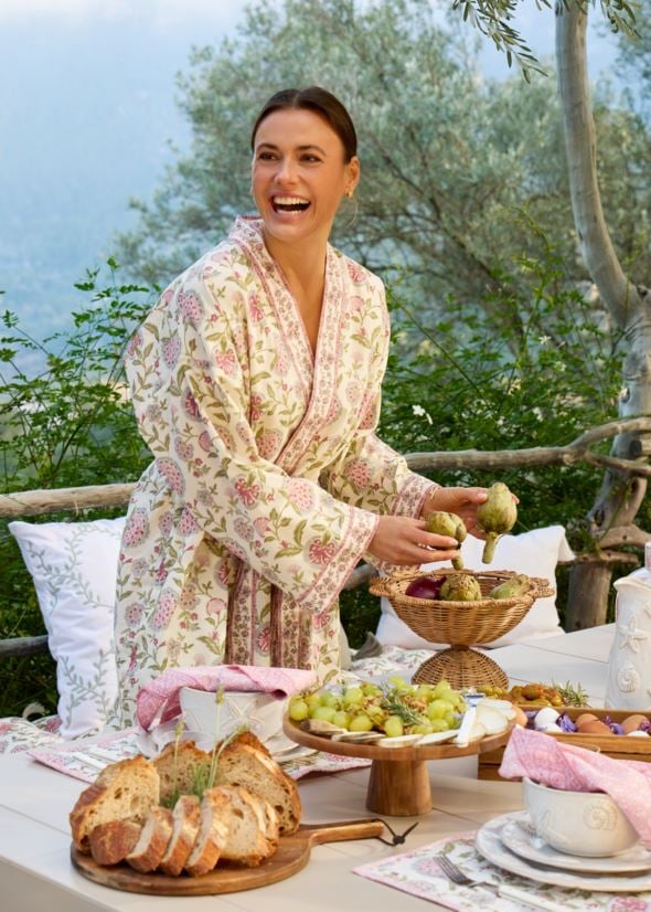 Kimono moniväri/roosa - 2