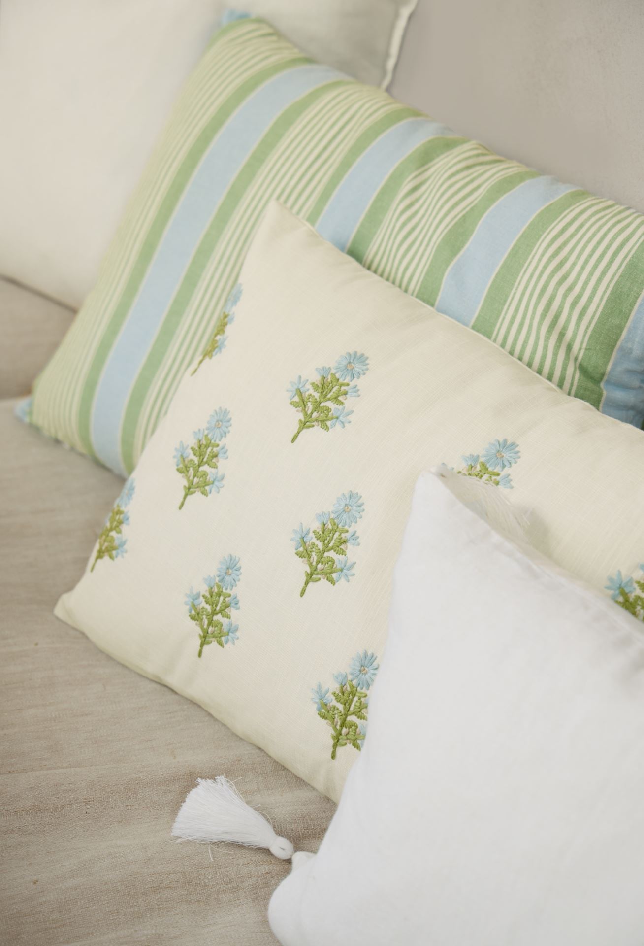 Koristetyyny moniväri/sininen - 6