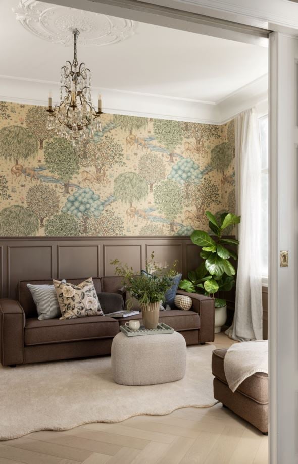 3-istuttava sohva ruskea - 5