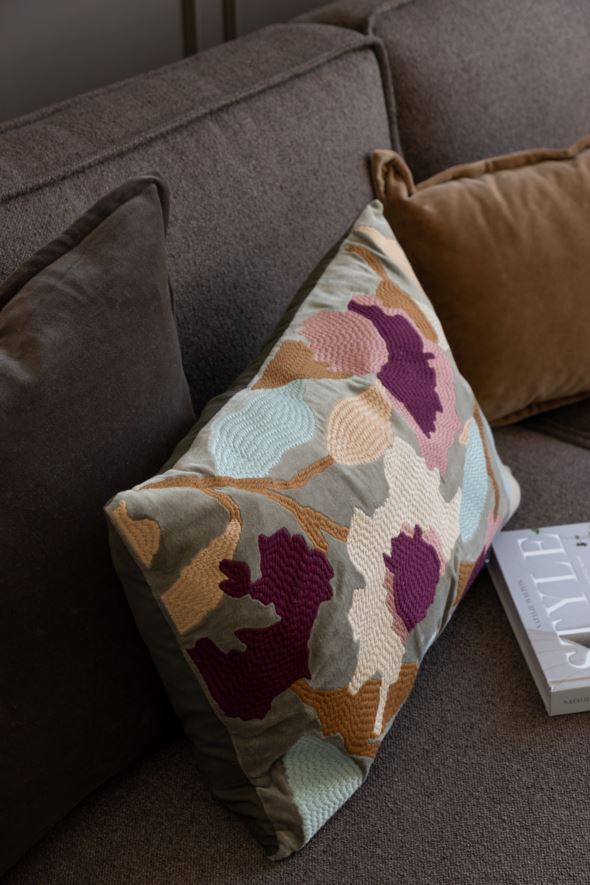 Koristetyynynpäällinen moniväri/vihreä - 2
