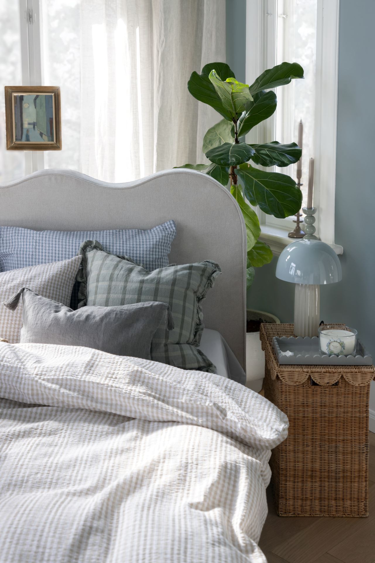 Pussilakanasetti kreppipuuvillaa hiekka - 4