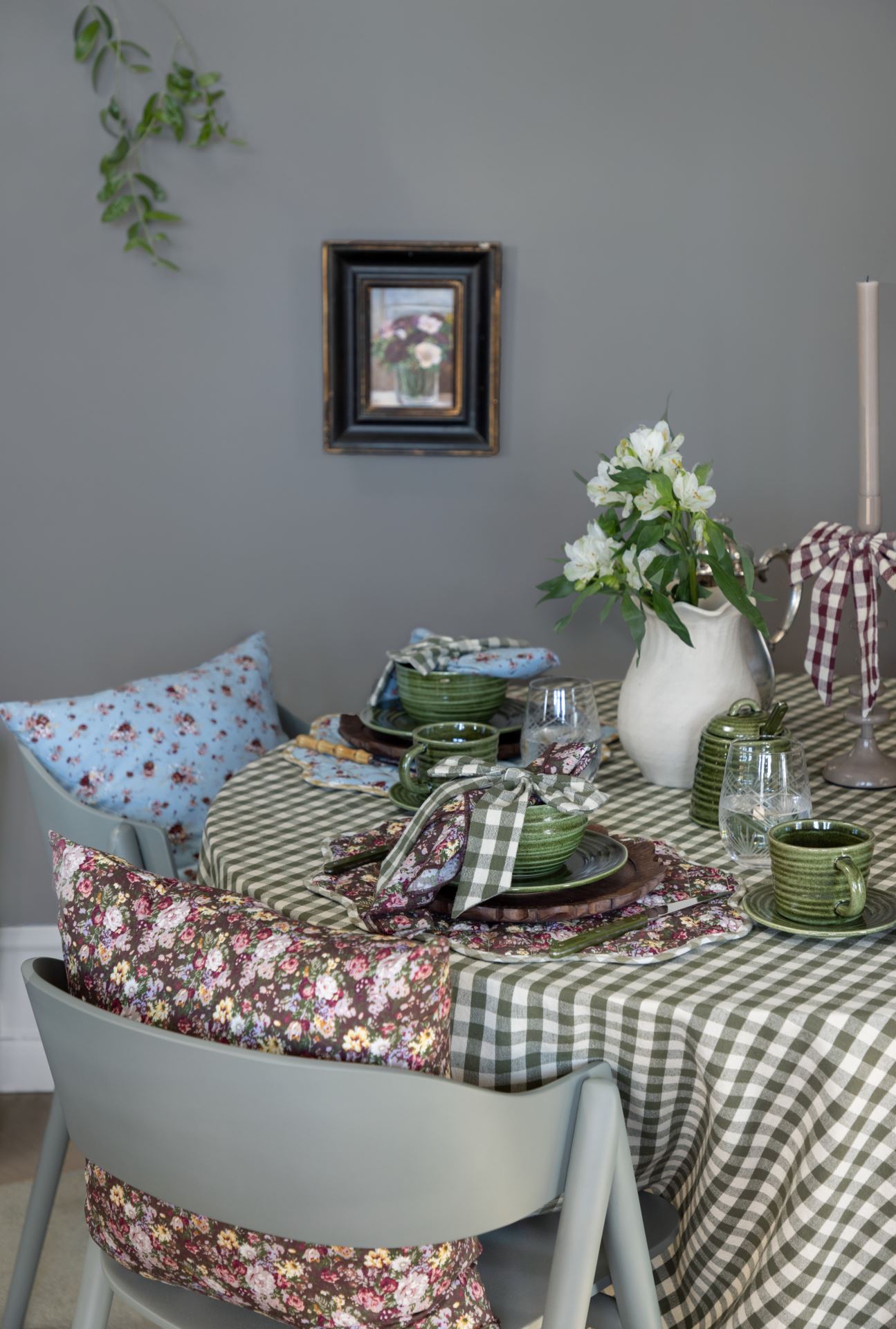 Koristetyyny taivaansininen - 2