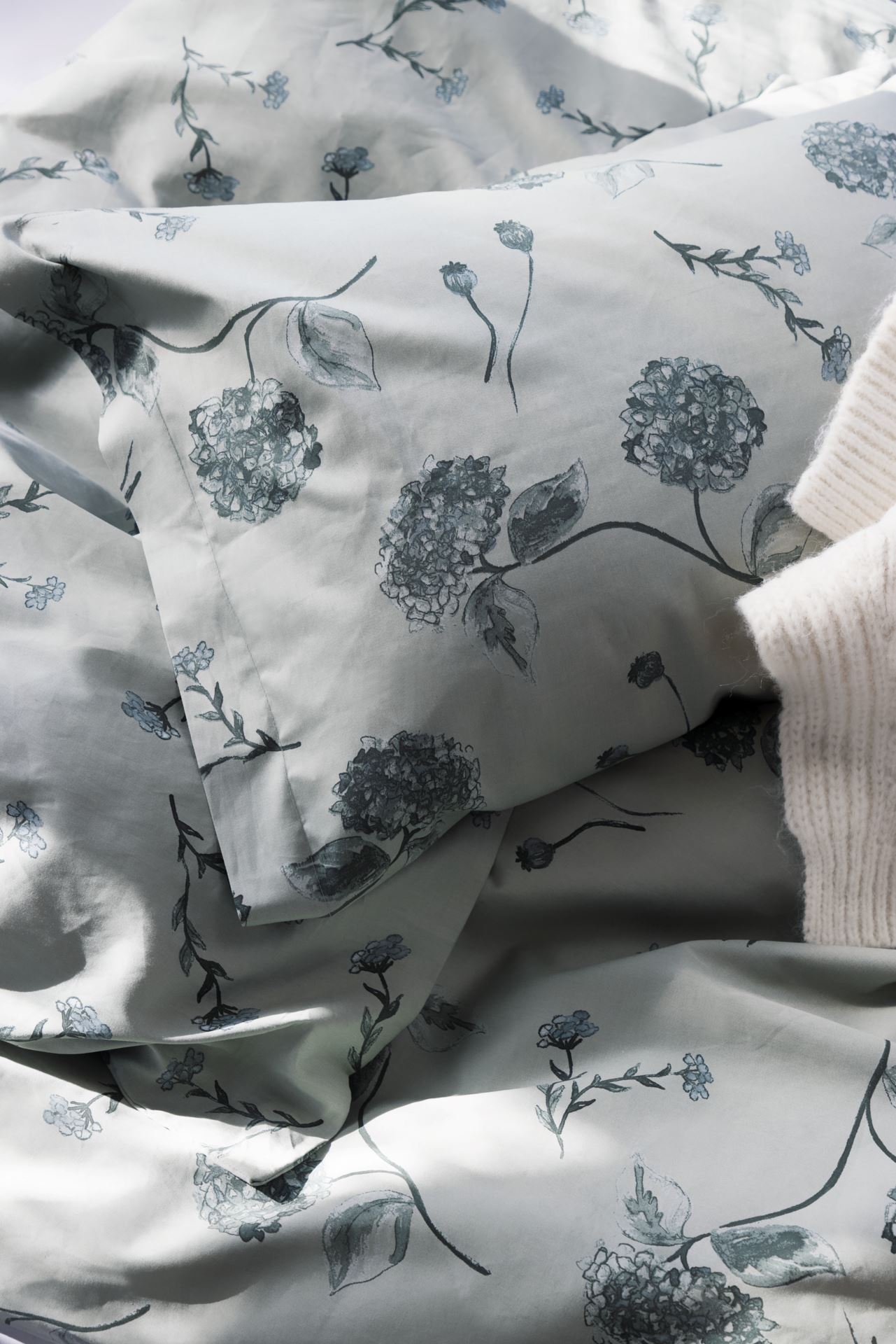 Pussilakanasetti satiinipuuvillaa vihreä - 4