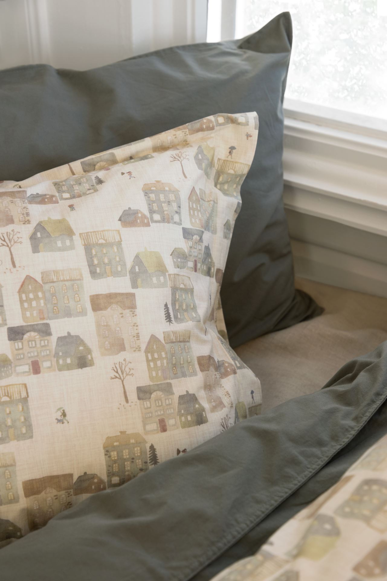 Pussilakanasetti percalea moniväri - 2