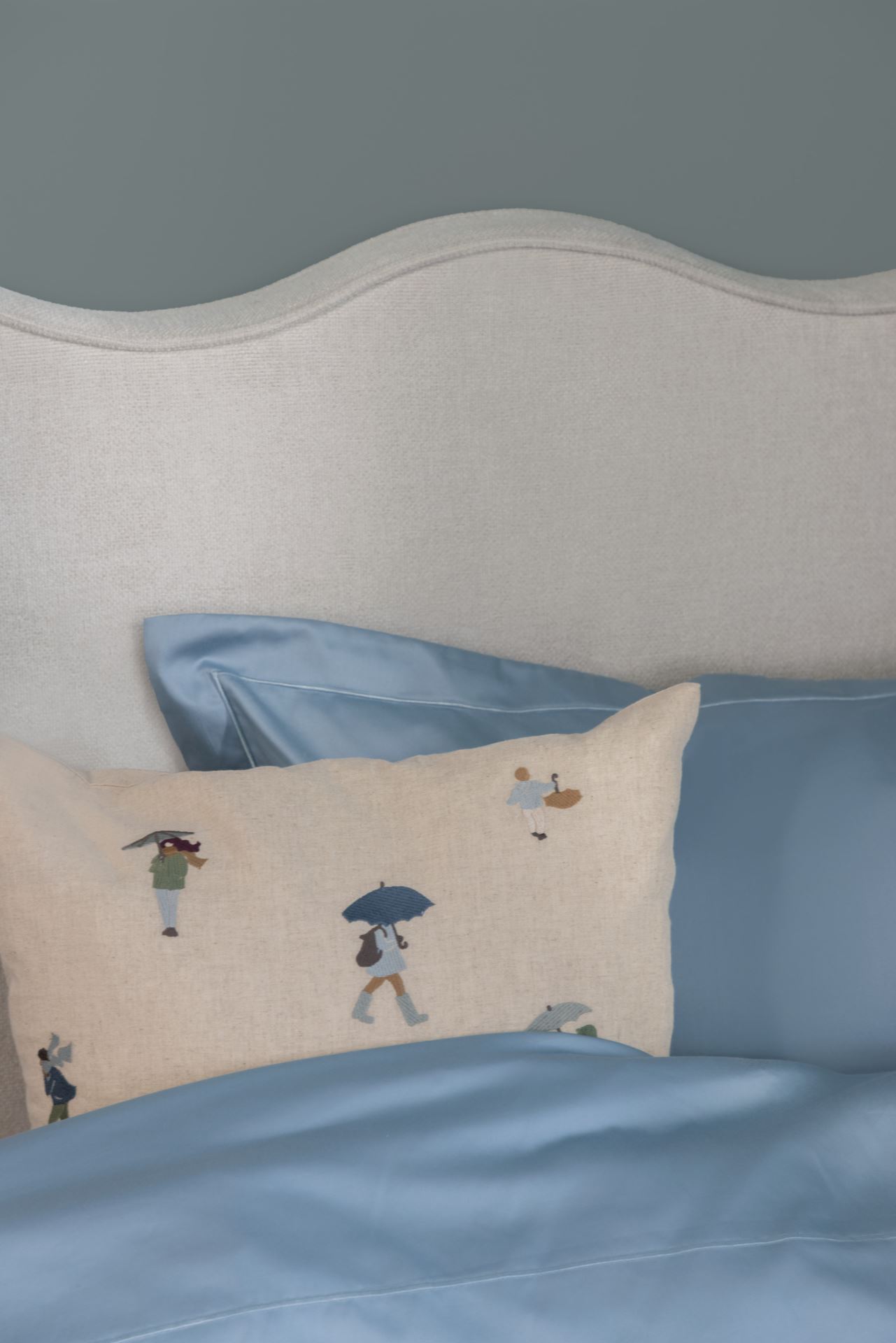 Pussilakanasetti egyptinpuuvillaa taivaansininen - 2