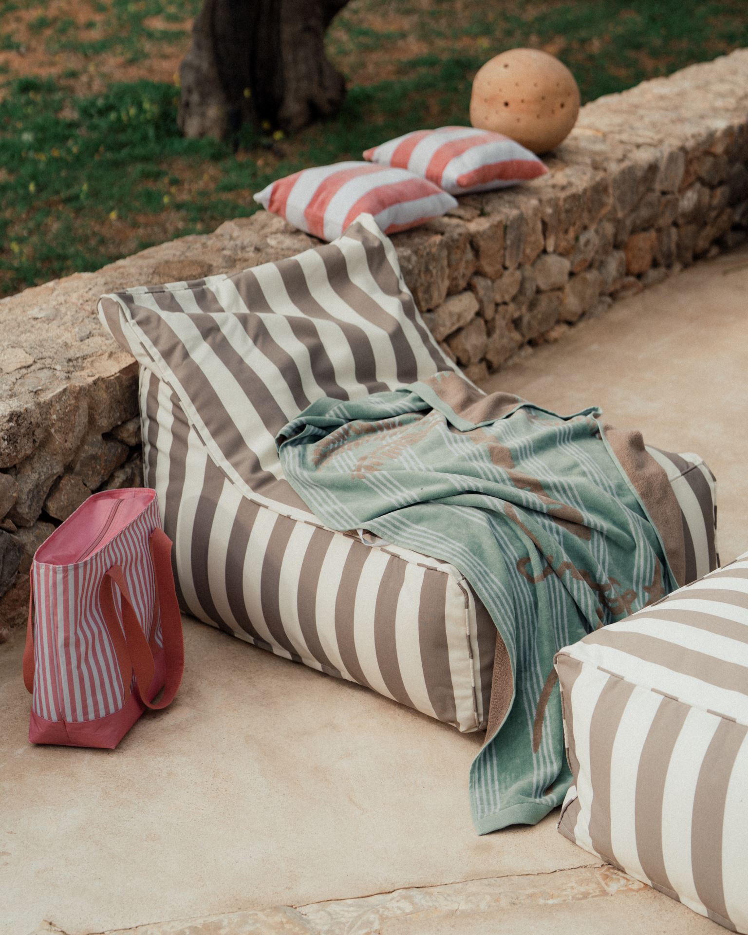 Kylpypyyhe moniväri/vihreä - 5