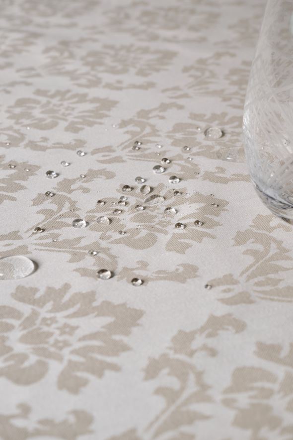 Pintakäsitelty pöytäliina beige - 5