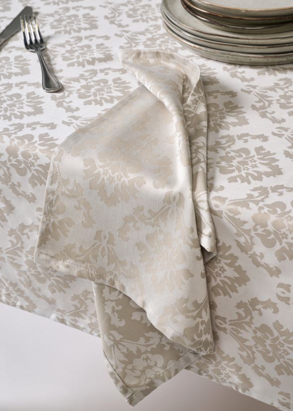 Pintakäsitelty pöytäliina beige - 6