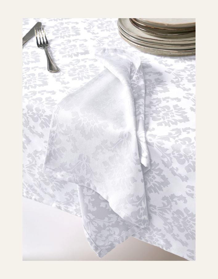 Pintakäsitelty pöytäliina valkoinen - 3