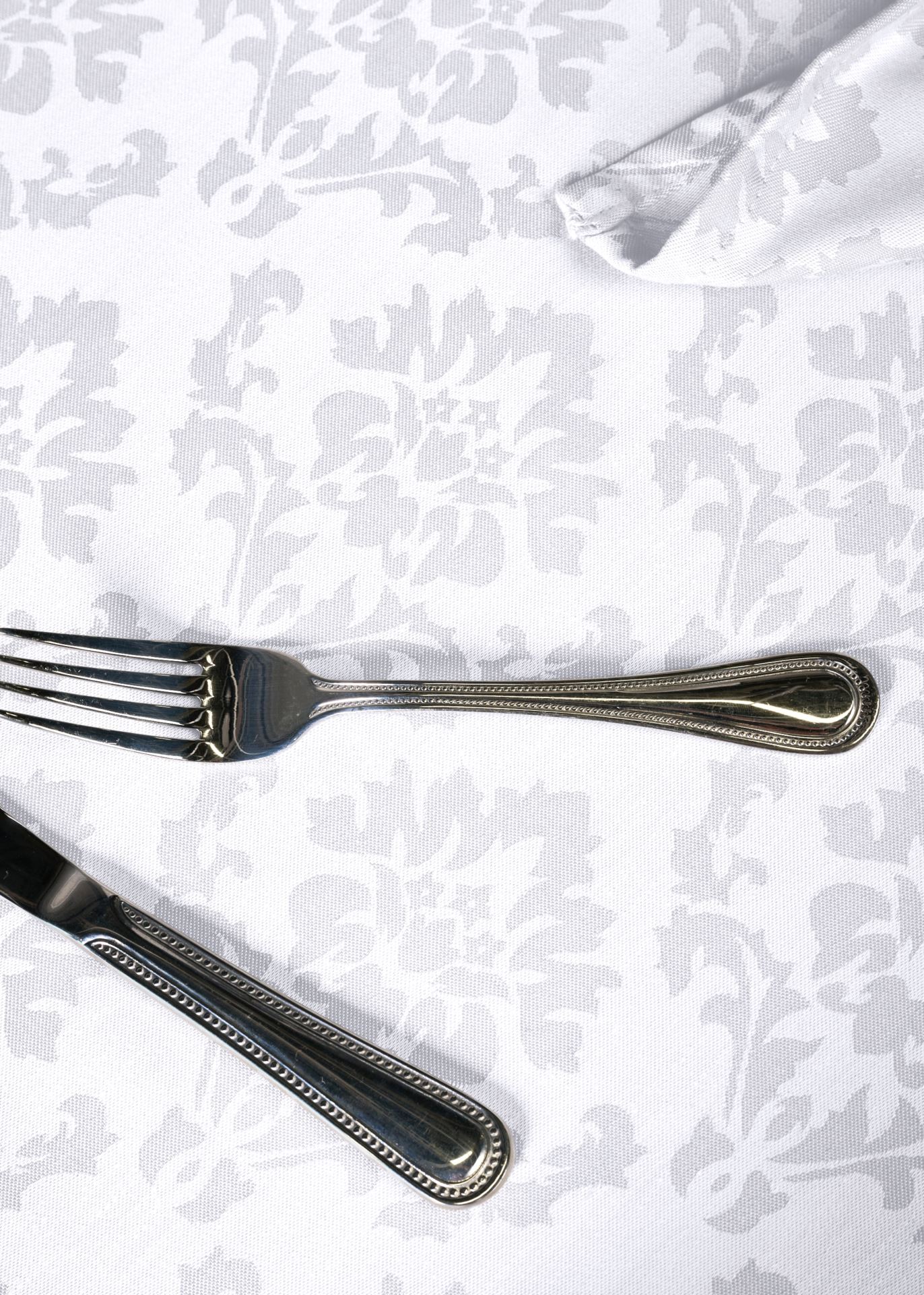 Pintakäsitelty pöytäliina valkoinen - 4