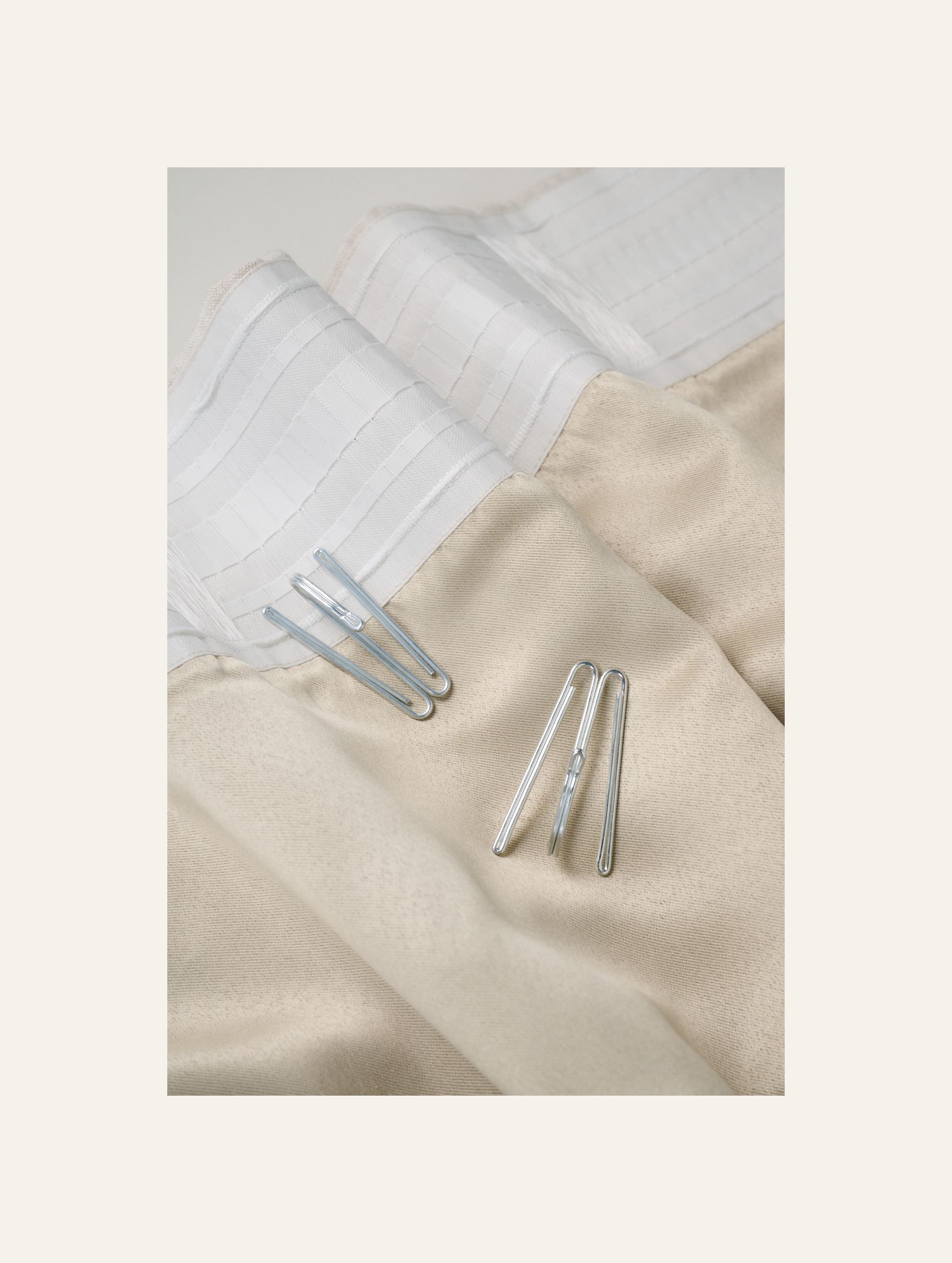 Erittäin leveä pellavaverho luonnonväri - 6