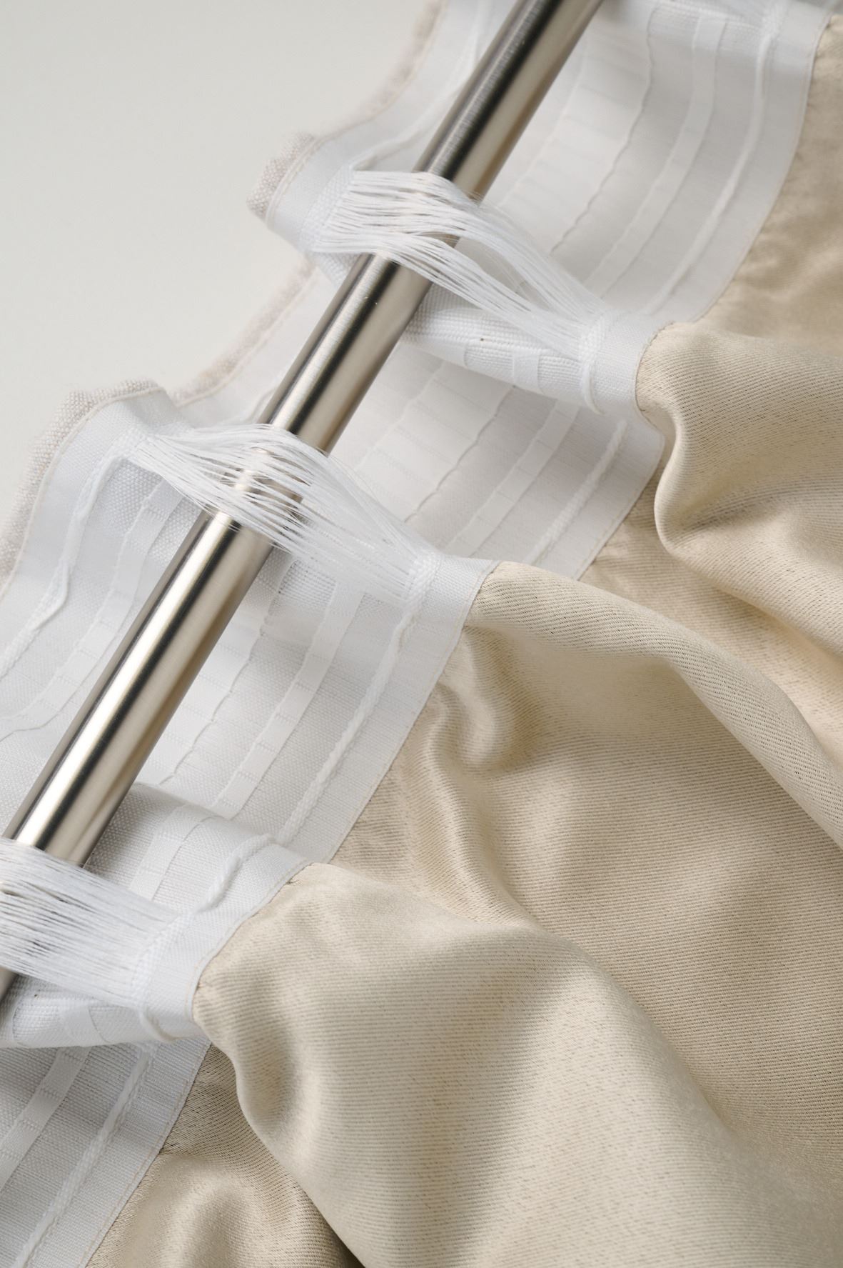 Erittäin leveä pellavaverho luonnonväri - 5