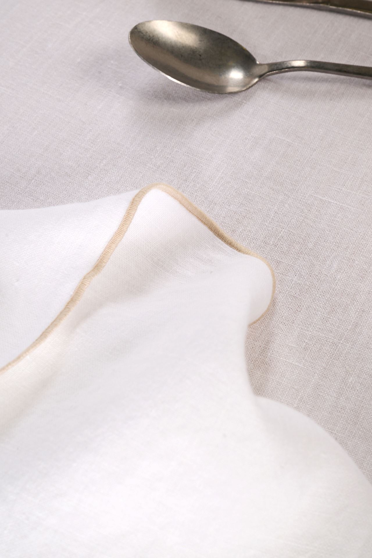 Pellavaliina beige - 4