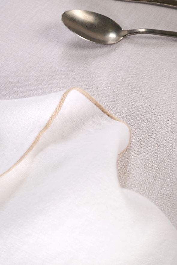 Pellavaliina beige - 4