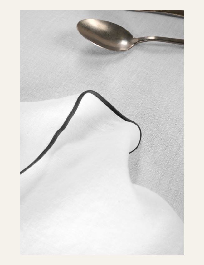 Pellavaliina valkoinen - 5