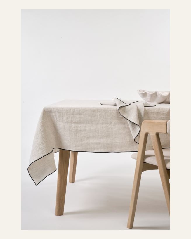 Pellavaliina luonnonväri - 140x350 cm luonnonväri - 1