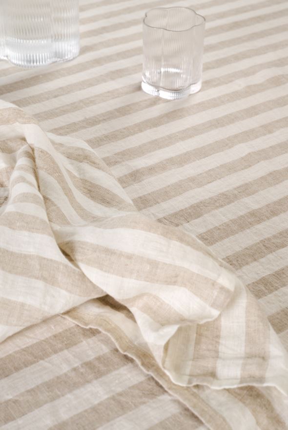 Pellavaliina beige - 5