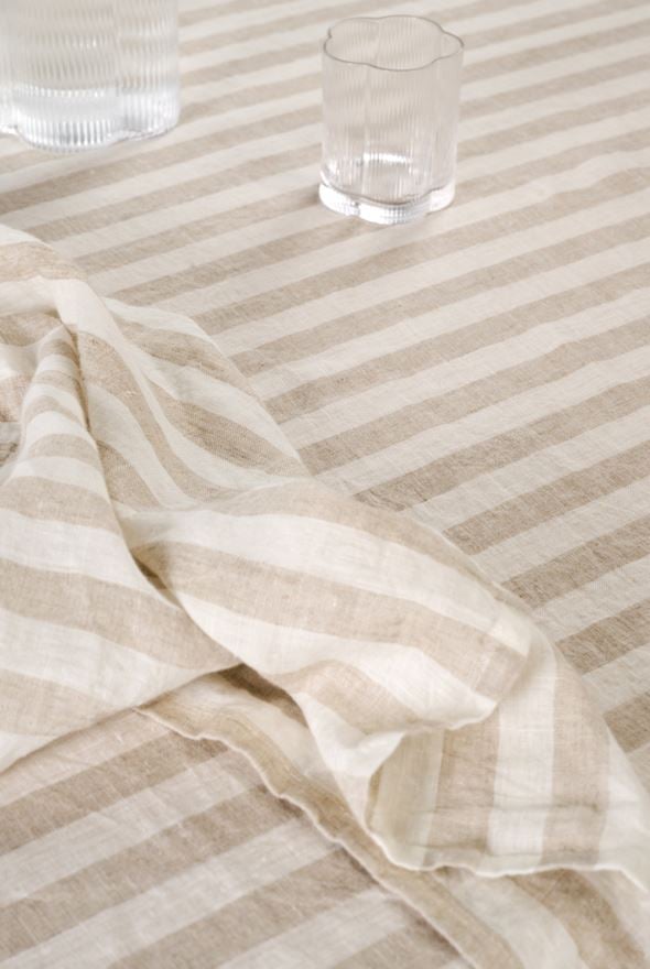 Pellavaliina beige - 5