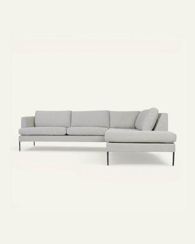 Avokulmasohva oikea beige - 269x220x80 cm beige - 1