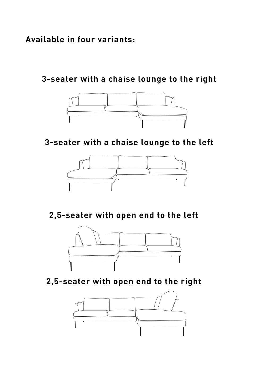 3-istuttava sohva beige - 6