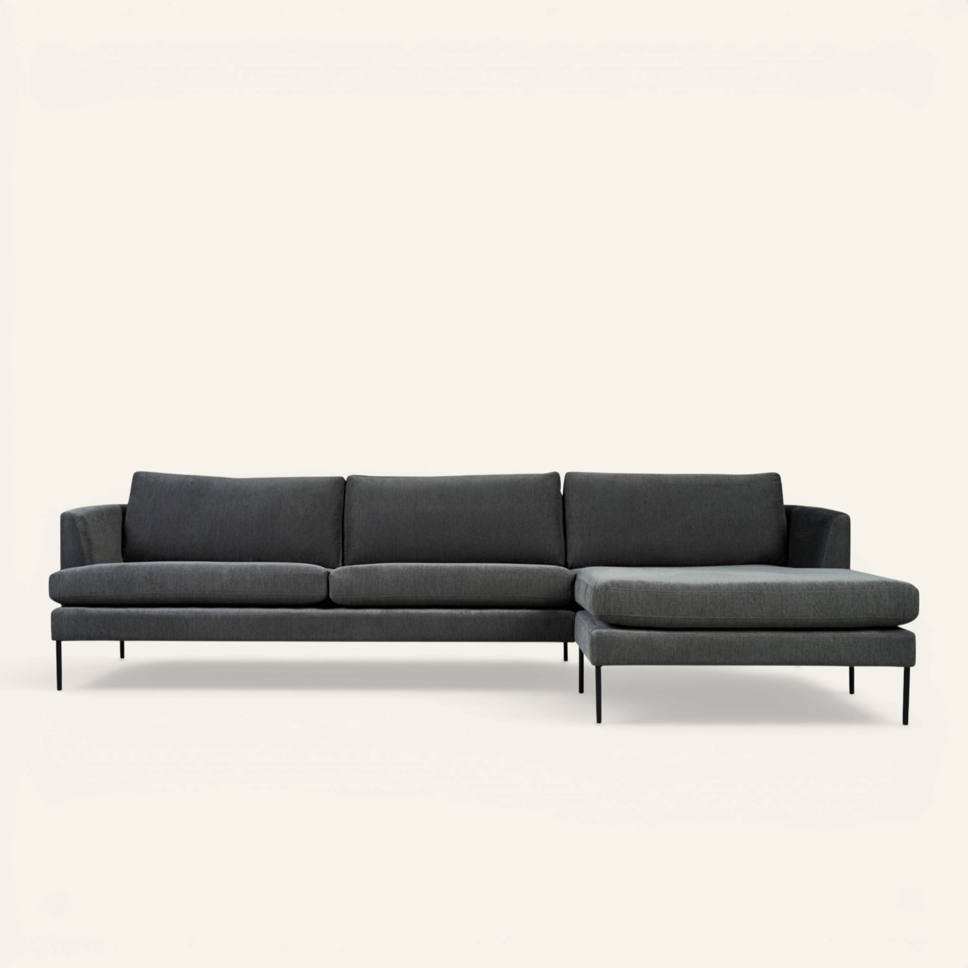 Divaanisohva oikea harmaa - 300x156x80 cm harmaa - 1