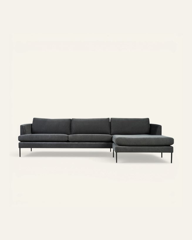 Divaanisohva oikea harmaa - 300x156x80 cm harmaa - 1