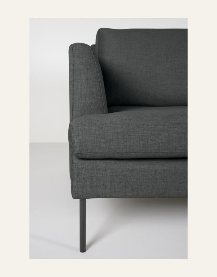 Sohvan avoin pää vasemmalle harmaa - 4