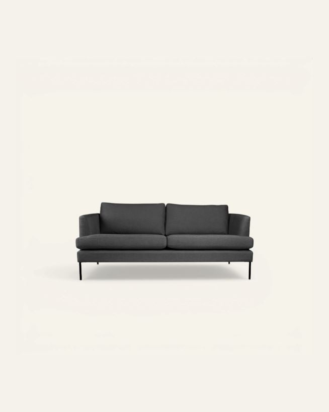 3-istuttava sohva harmaa - 189x94x80 cm harmaa - 1