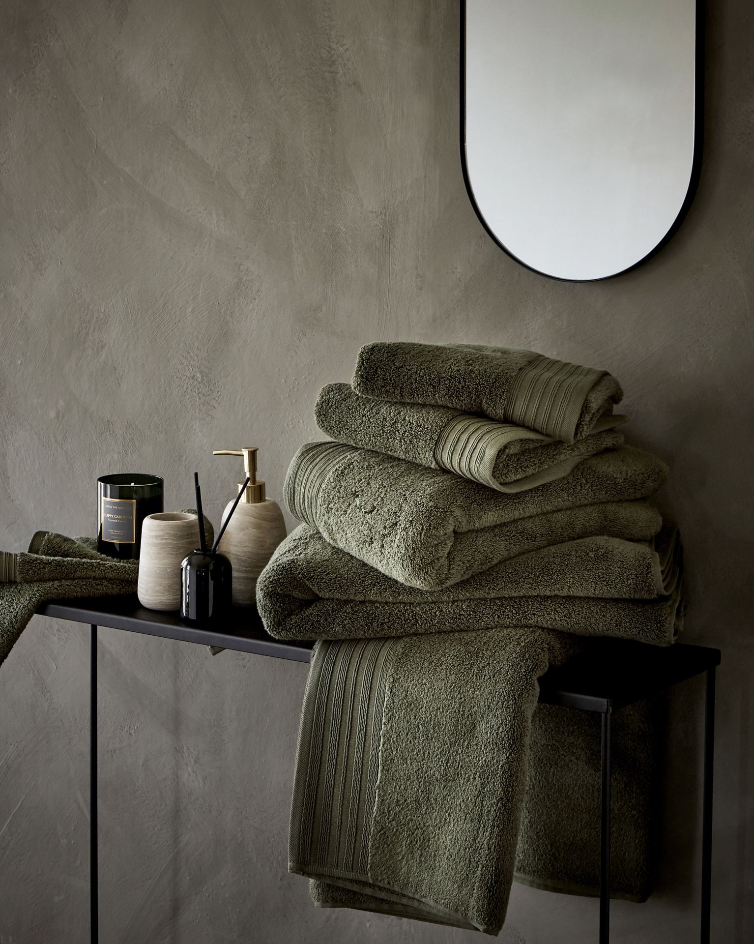 Pyyhe oliivinvihreä - 4