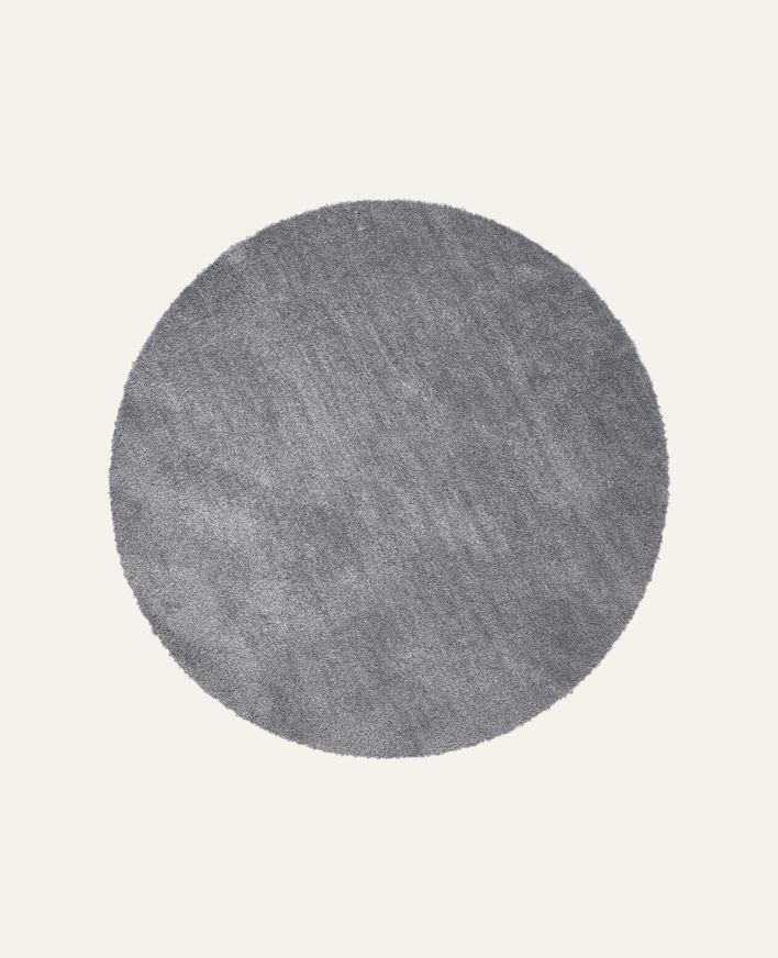 Pyöreä matto harmaa - ø 200 cm harmaa - 1