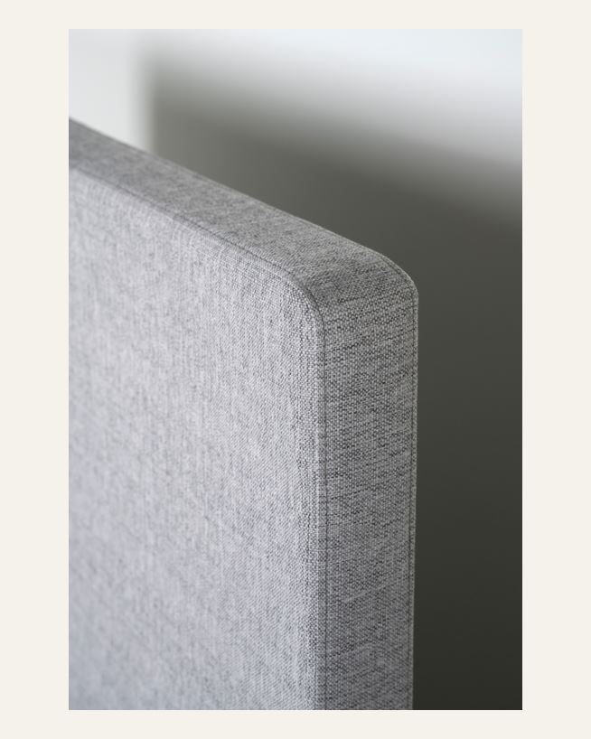 Sängynpääty harmaa - 90 cm harmaa - 1