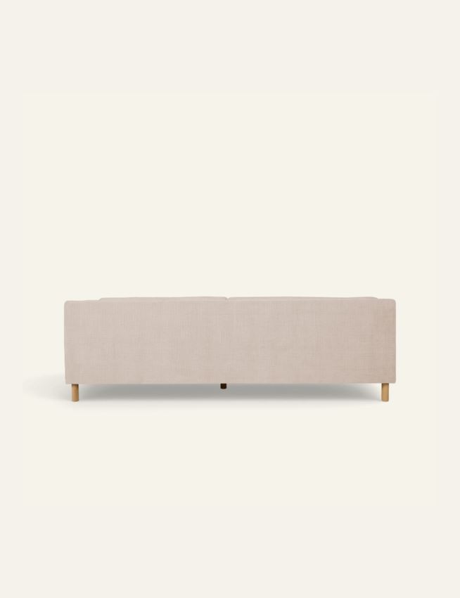 3-istuttava sohva vaalean beige - 2