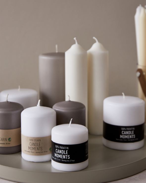 Pöytäkynttilä harmaa - 6