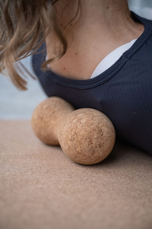 Tuplahierontapallo luonnonväri - 2