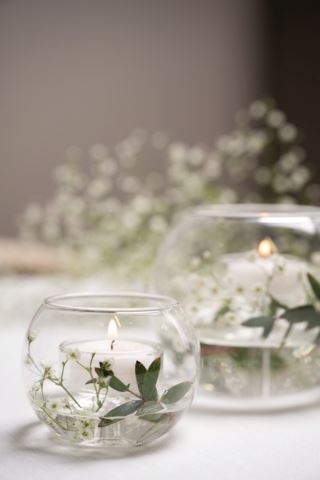 Simply round kynttilälyhty läpikuultava