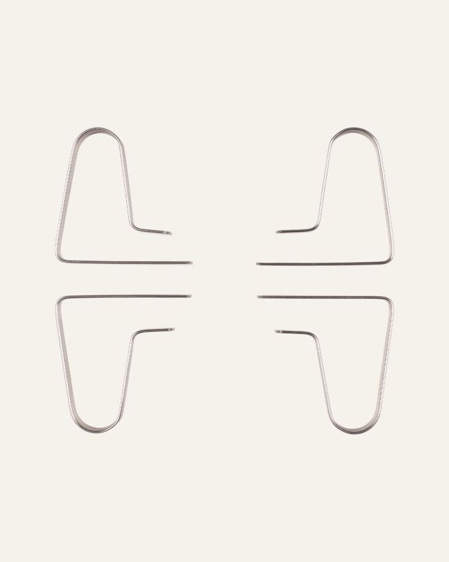 Pöytäliinaklipsi teräs - 4,6x4,6 cm teräs - 1