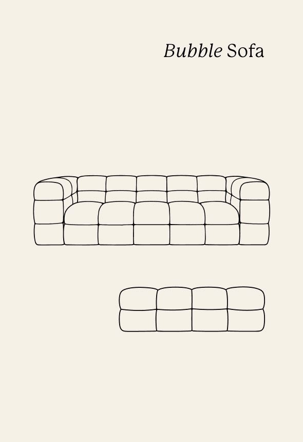 3-istuttava sohva vaalean beige - 6