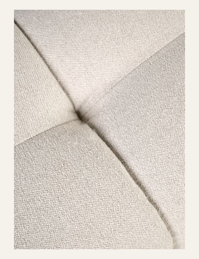 3-istuttava sohva vaalean beige - 3