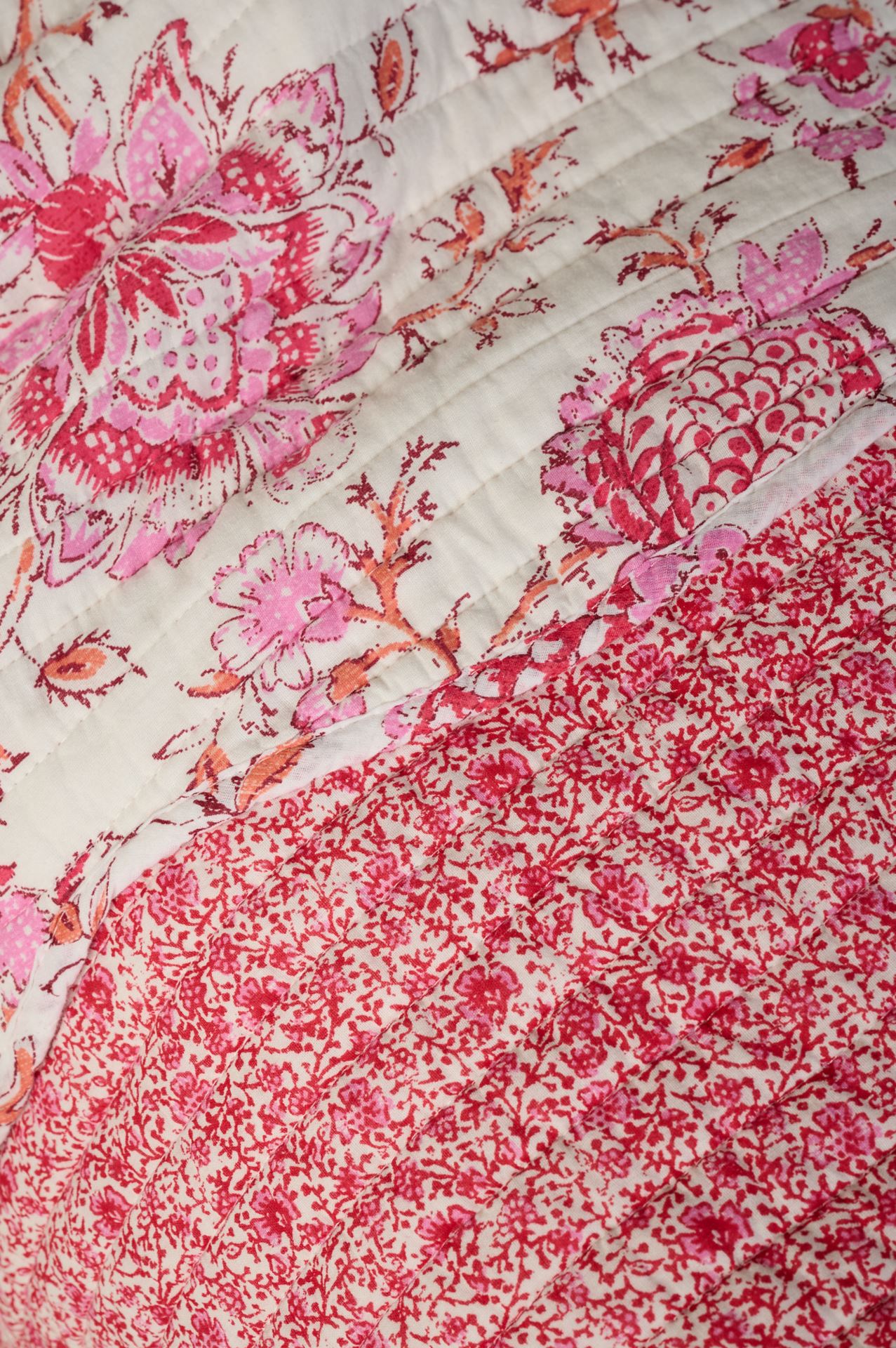 Päiväpeitto moniväri/punainen - 3