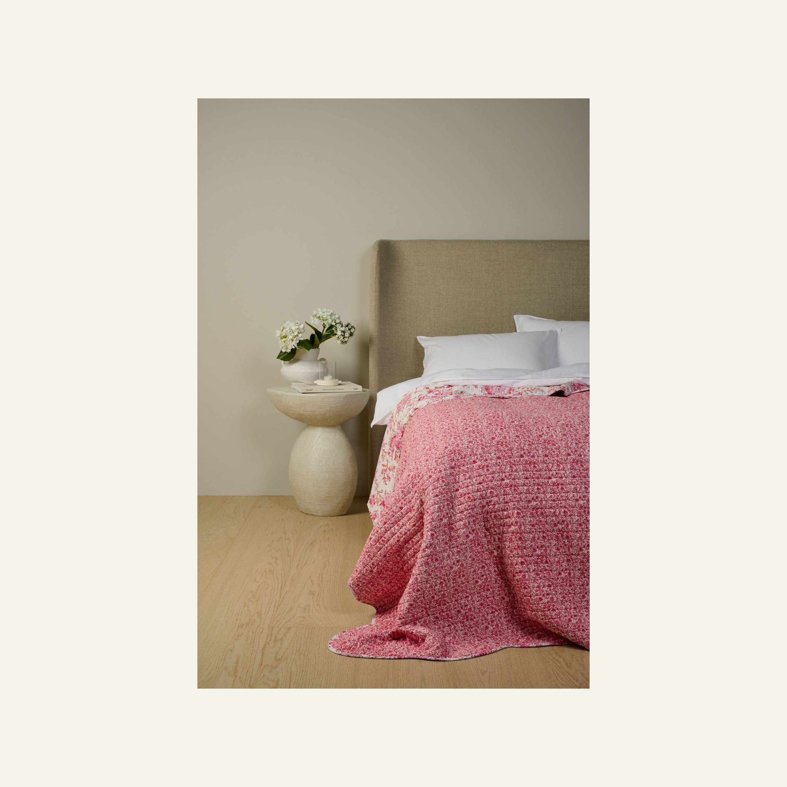 Päiväpeitto moniväri/punainen - 2