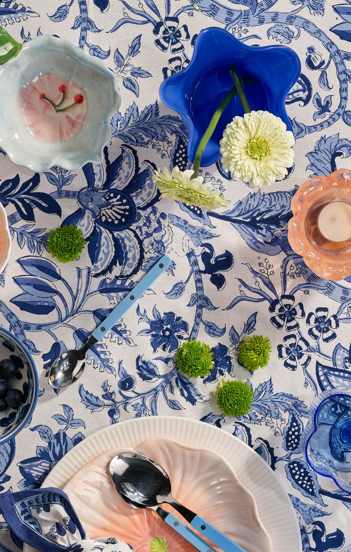 Kynttilälyhty sininen - 2