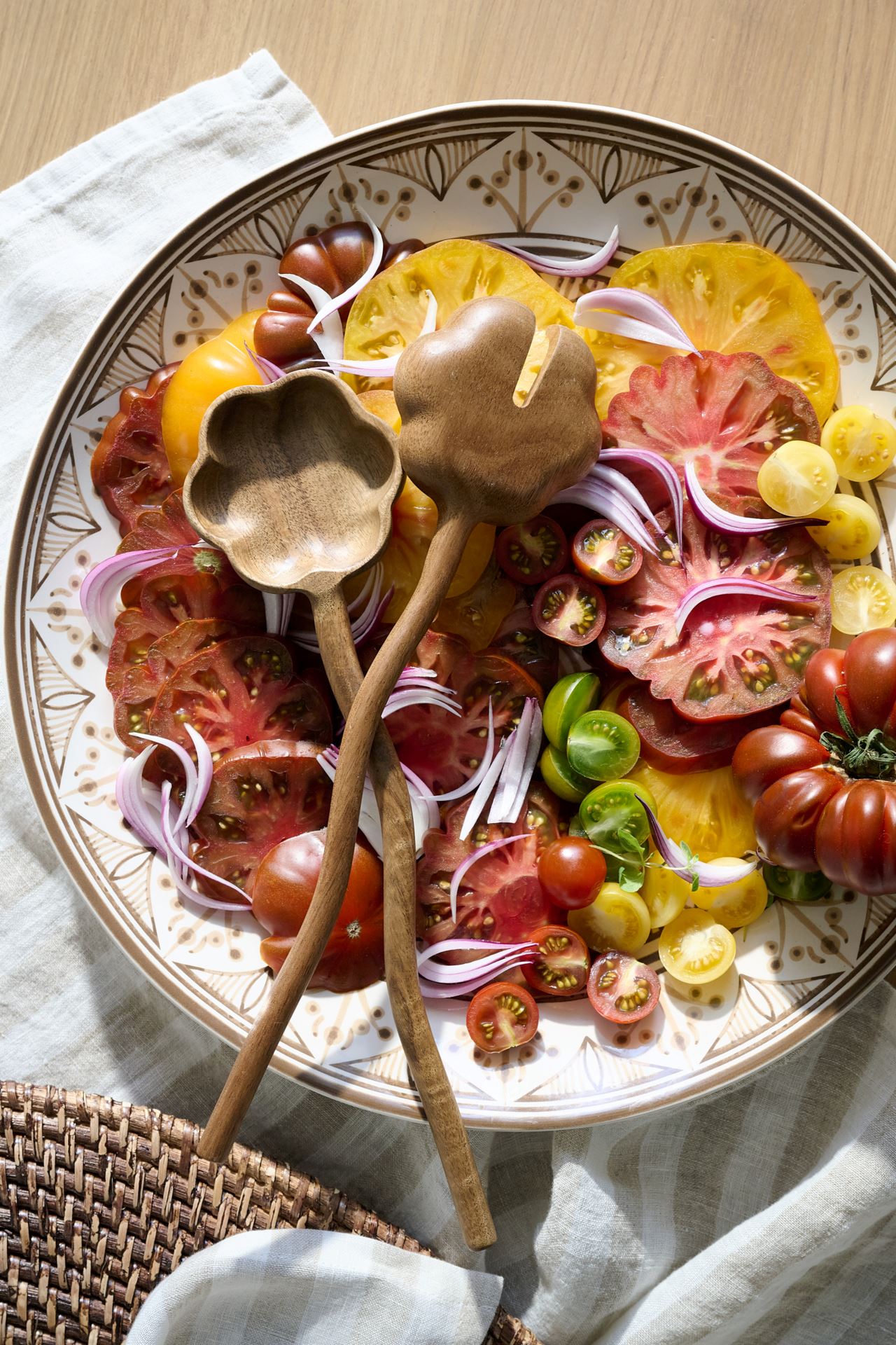 Salaattiottimet luonnonväri - 2