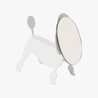 Mikkel dog mirror White peili valkoinen