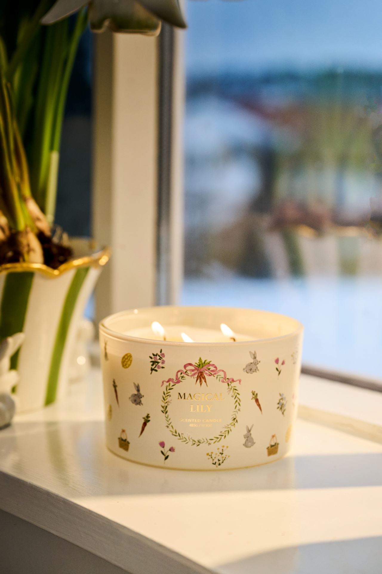 Tuoksukynttilä moniväri/keltainen - 2