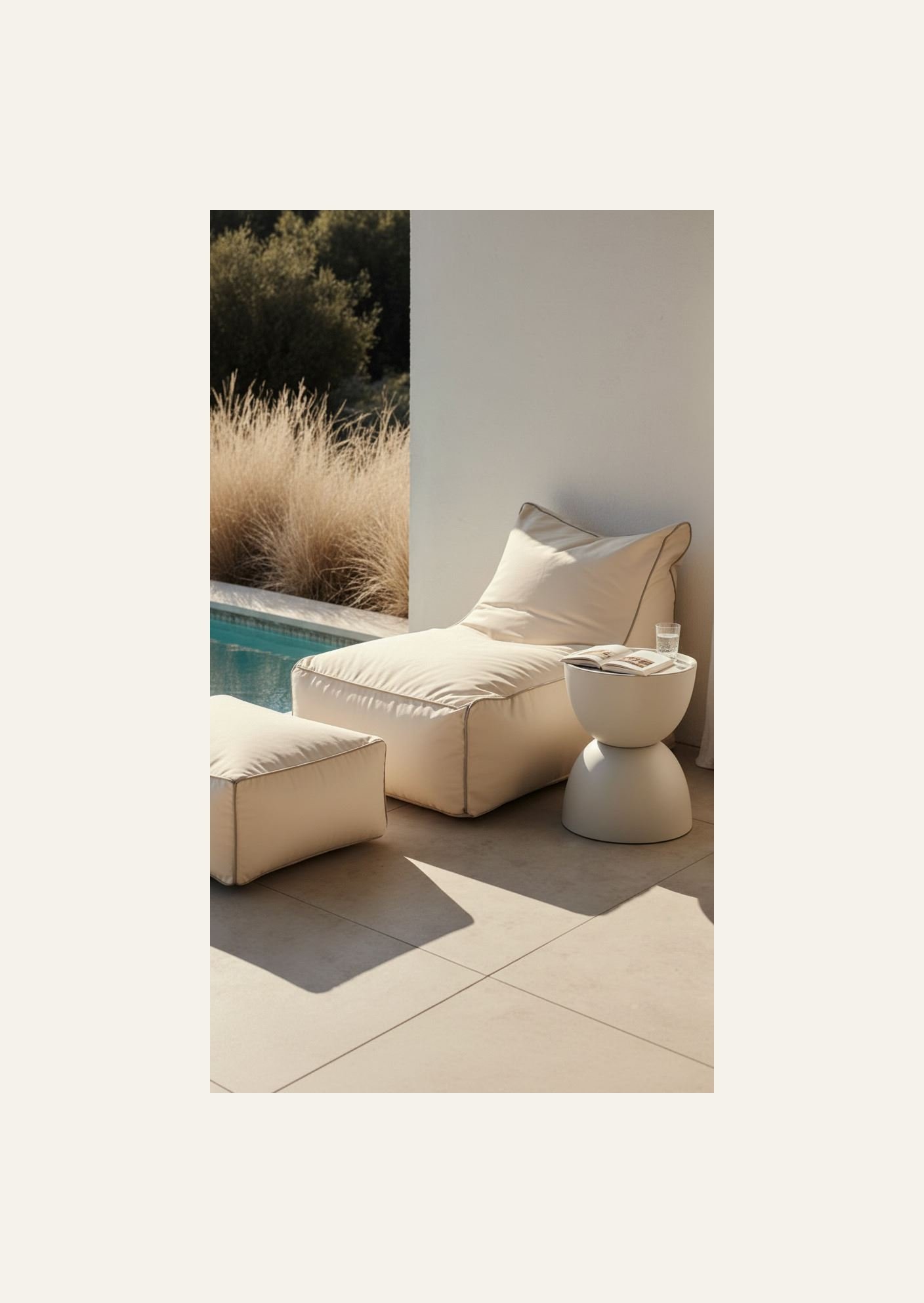 Säkkituoli moniväri/beige - 2