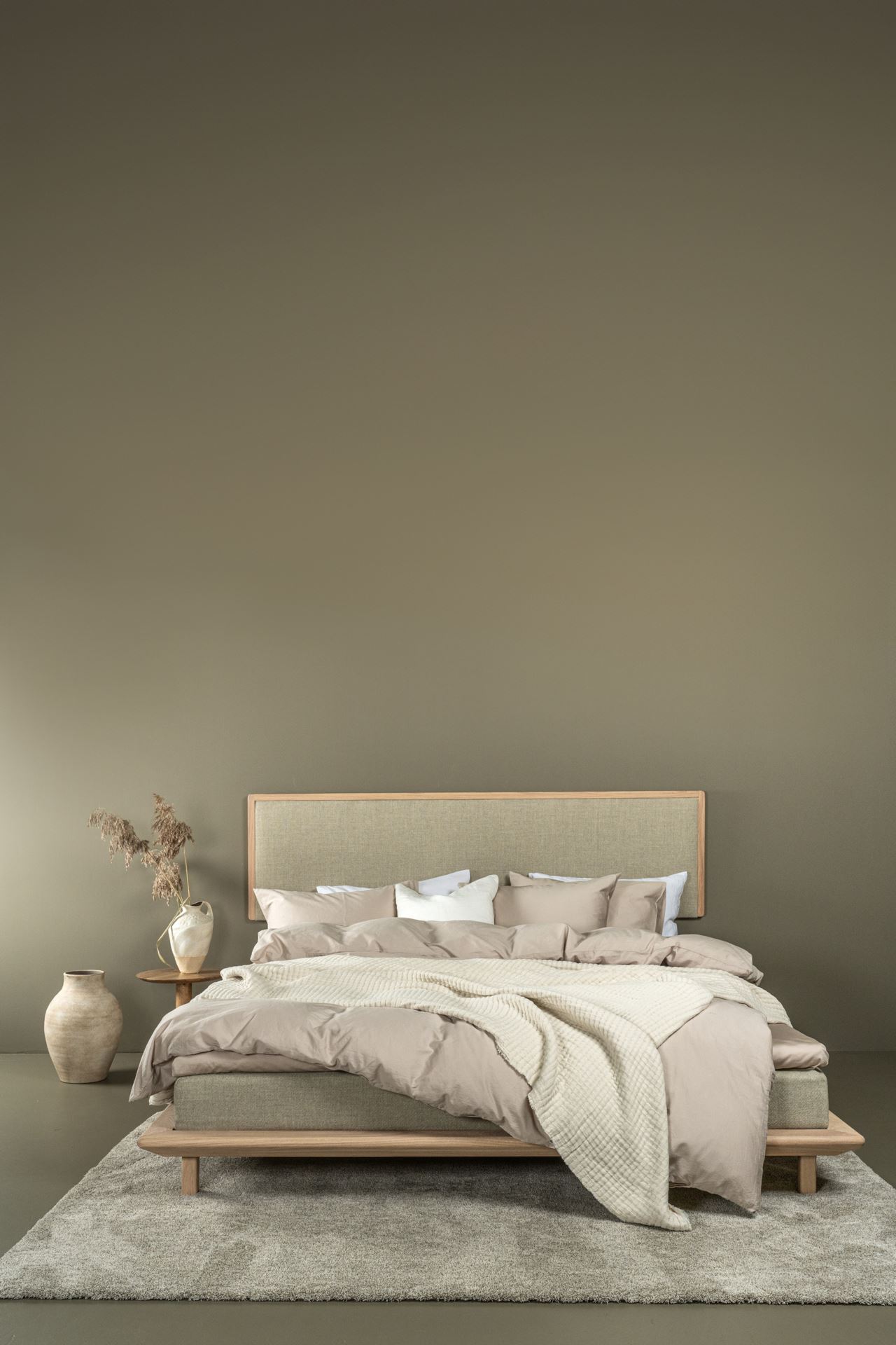 Sänky valkoöljyttyä tammea beige - 2