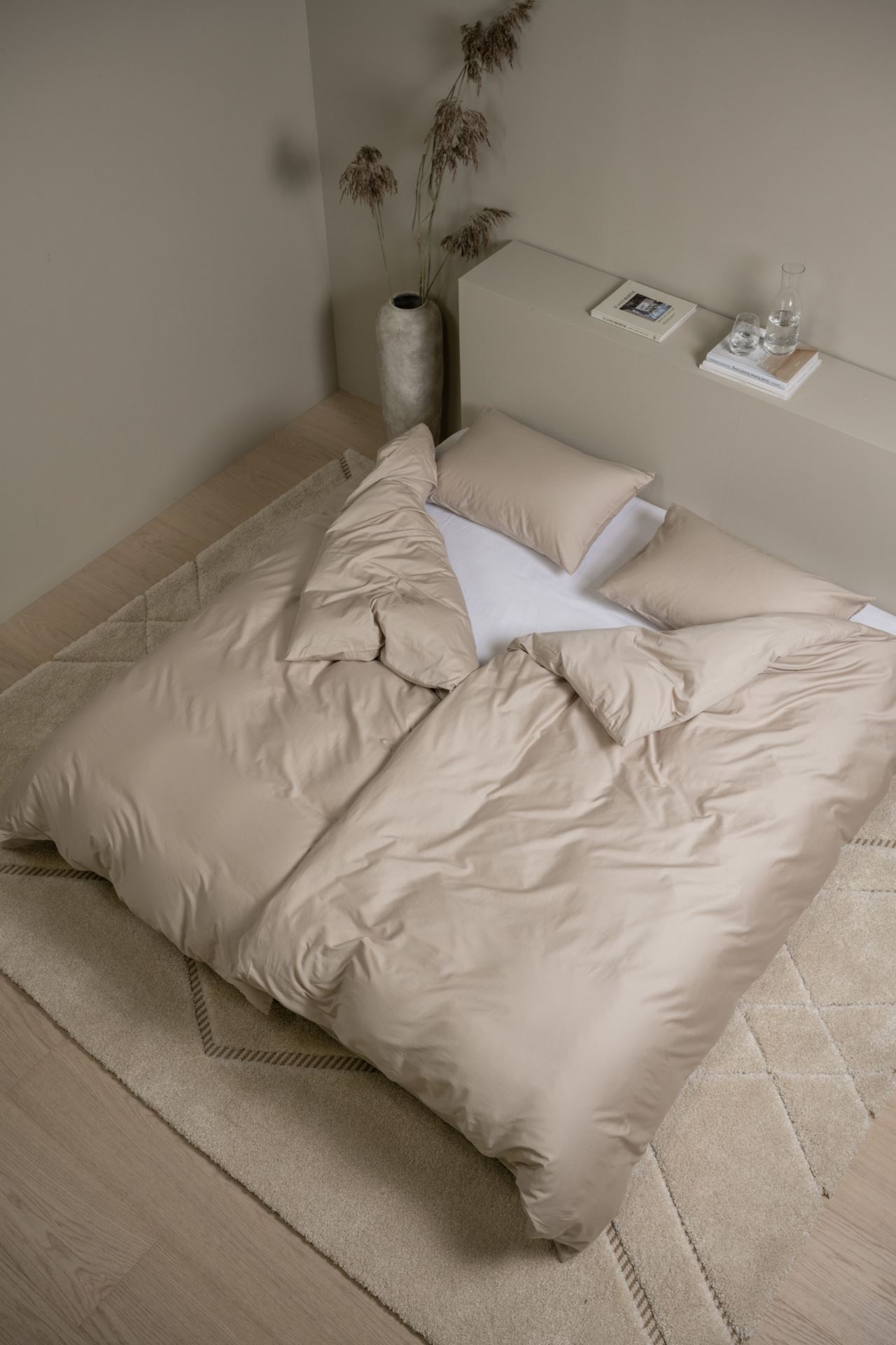 Pussilakanasetti satiinipuuvillaa hiekka - 3