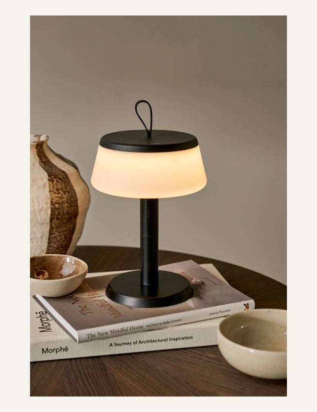 Ladattava pöytävalaisin musta - 2